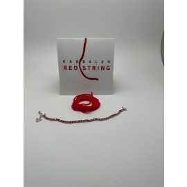 PULSERA SIMBOLO DE LA SUERTE EN CADENA CON HILO ROJO KABBALH